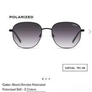 Quay x love island hexagon sunglasses black smoke